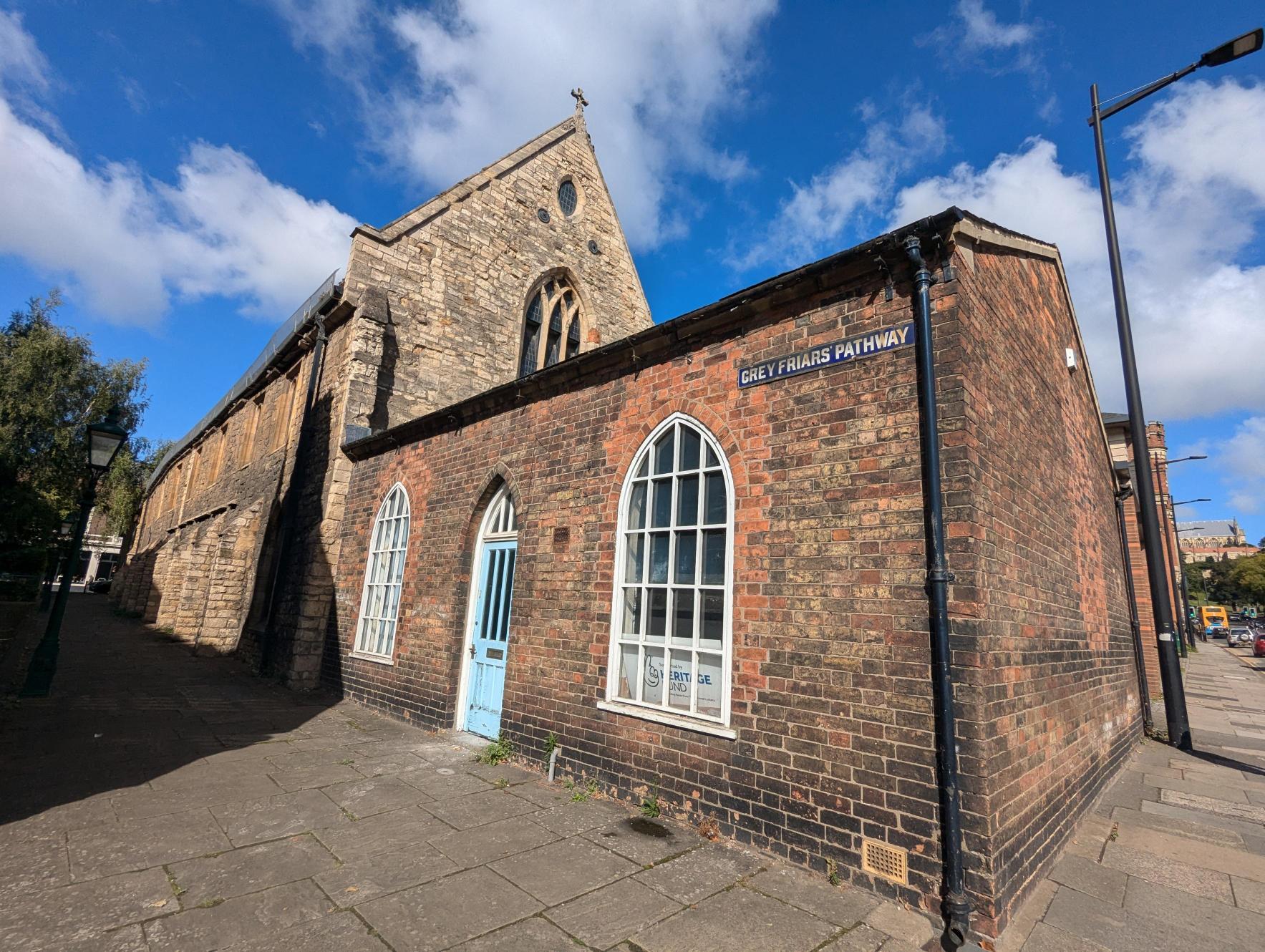 The outside of Greyfriars on a sunny day