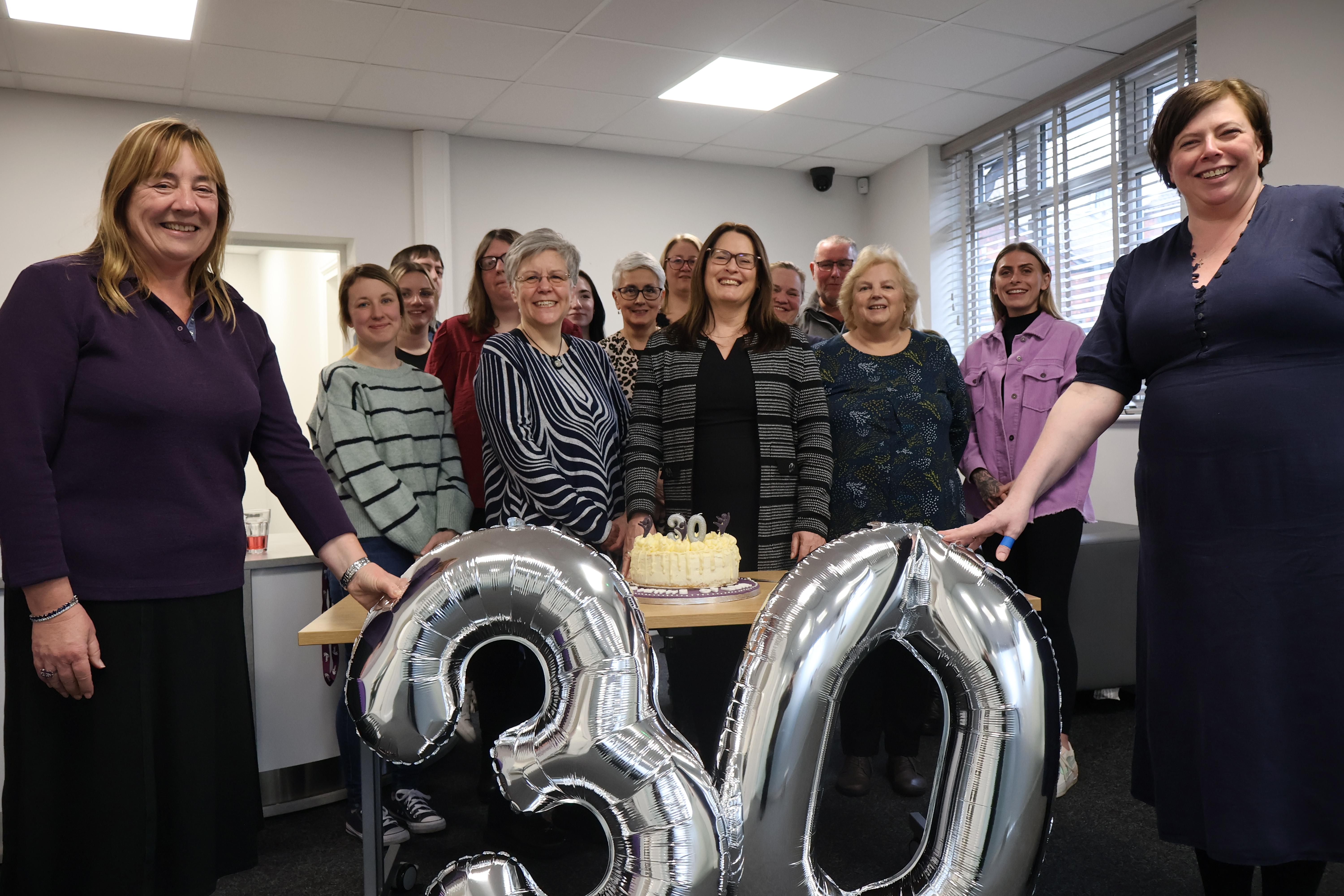 Leap staff celebrating 30 year anniversary